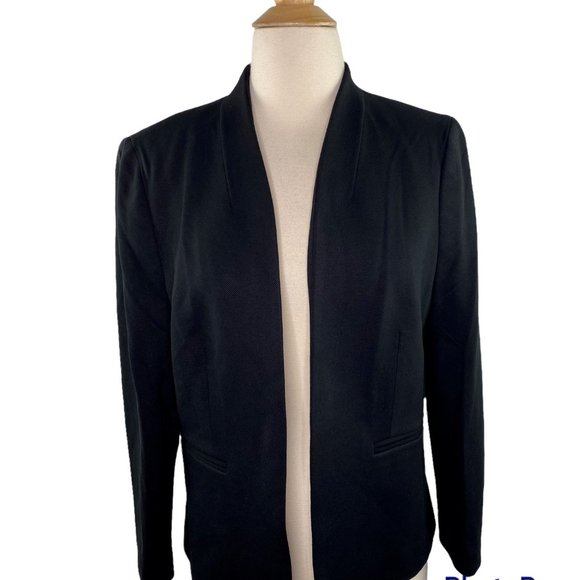 J.Crew $198  Women's Going-Out Blazer in Stretch Twill Size 8 Black H2743 - Picture 4 of 9